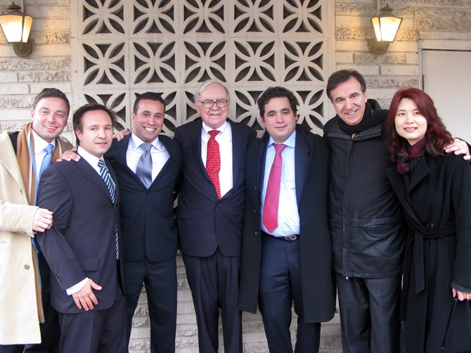 Eugene Profis, Nick Kuzyk, Claudio Rojas, Warren Buffett, Nicholas Fermin Cota, Dr. Athanassakos, Cecilia Liu