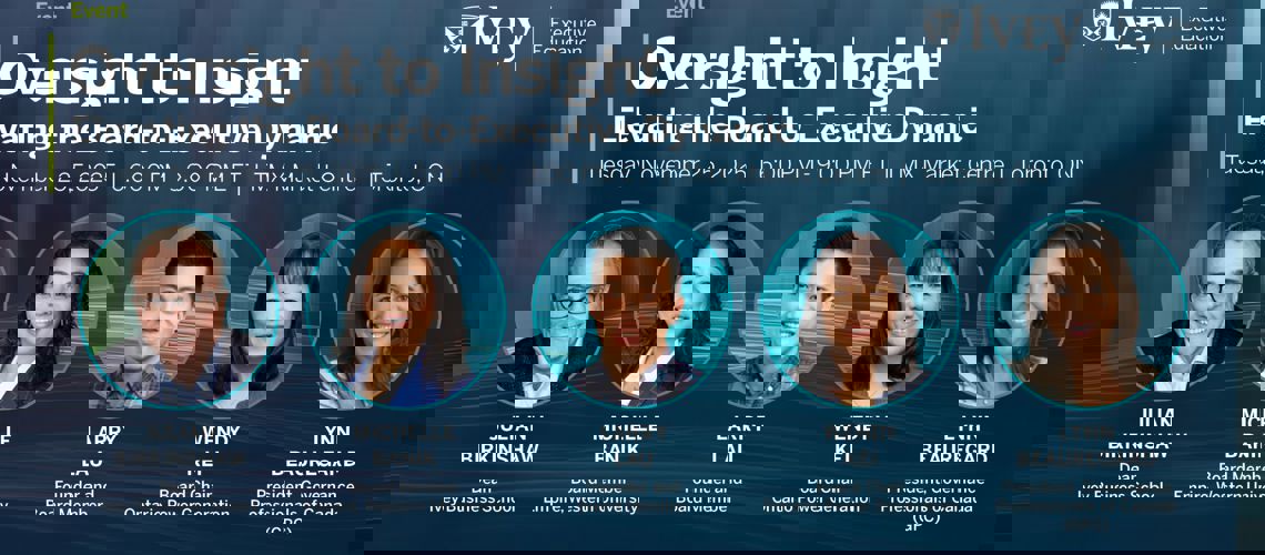 Ivey Governance Event with OPG Board Chair