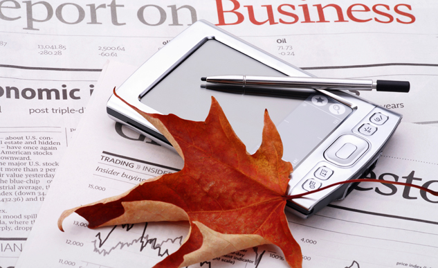 maple-leaf-on-newspaper