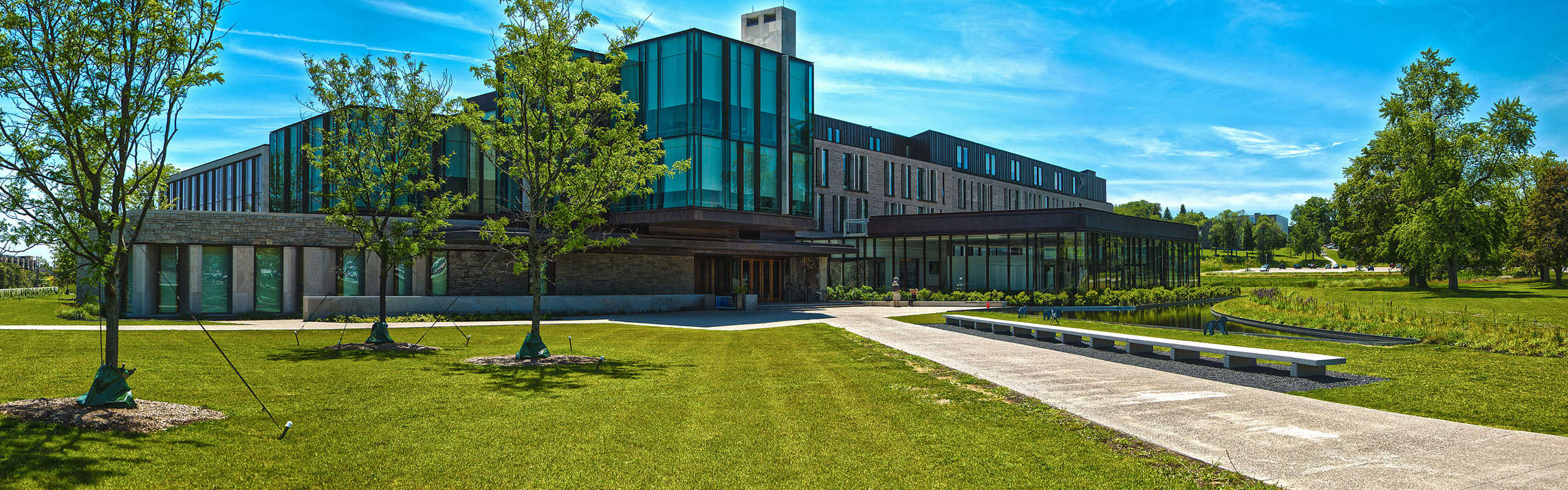 Exterior photo of the Richard Ivey building