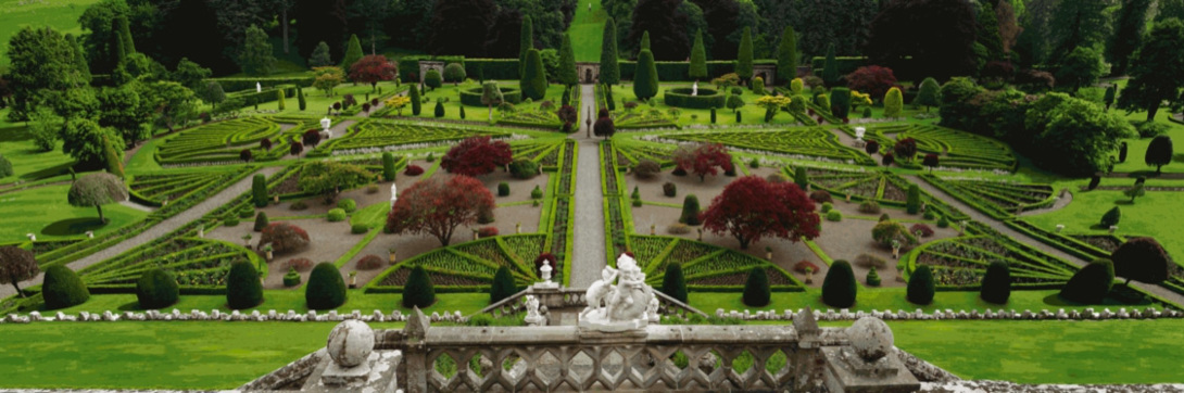 Formal Gardens of Drummond Castle, by Dorian FitzGerald