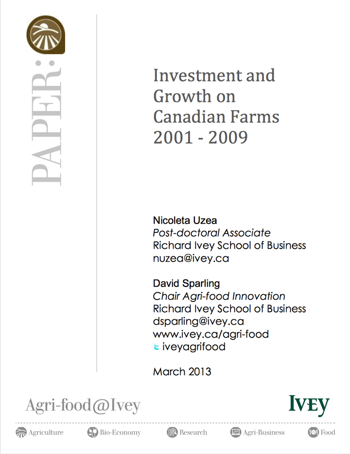 Investment and Growth on Canadian Farms