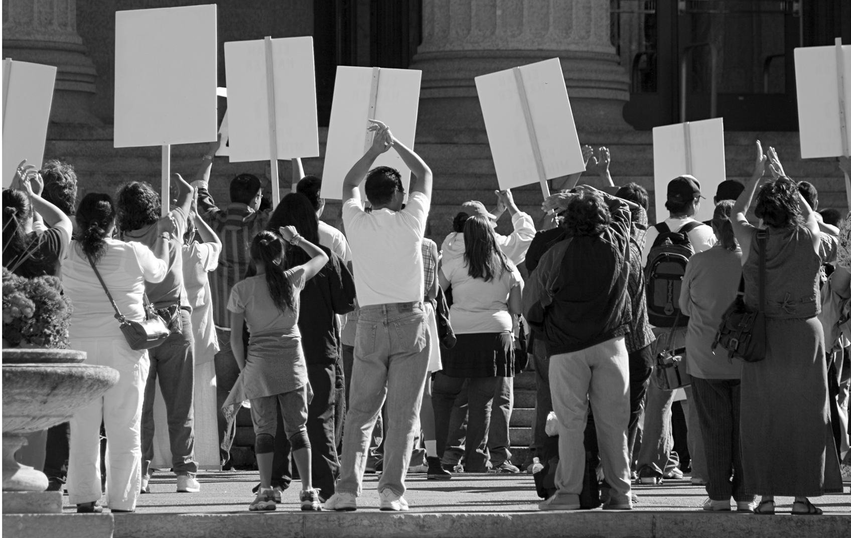 Protesters - Guy Holburn Impact