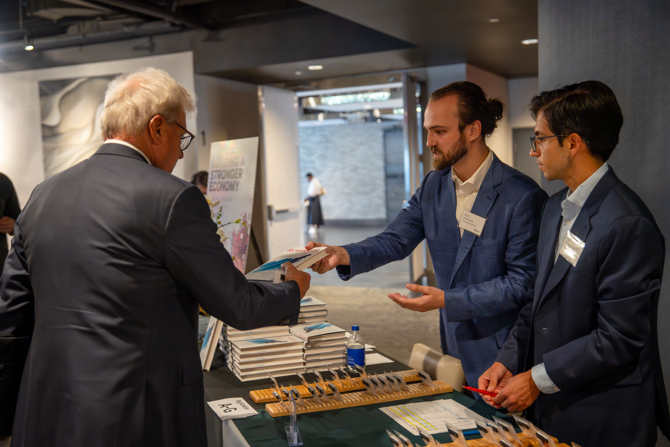 Ross Birkinshaw and Andres Sanchez