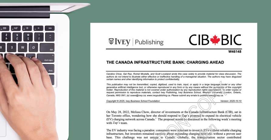 Case Study - The Canada Infrastructure Bank: Charging Ahead