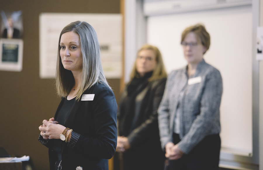 Ivey Career Management Team Speaking in Classroom