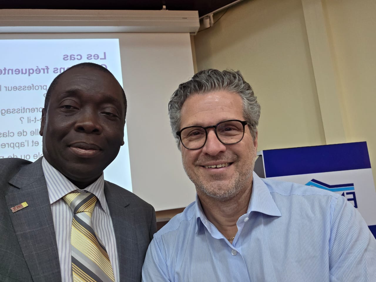 Guillaume FANDJINOU et Louis Hébert