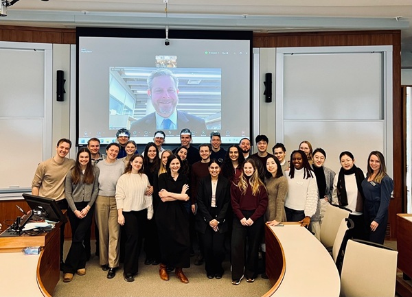 Neil Hetherington (on screen) with Ivey's CEMS MIM students