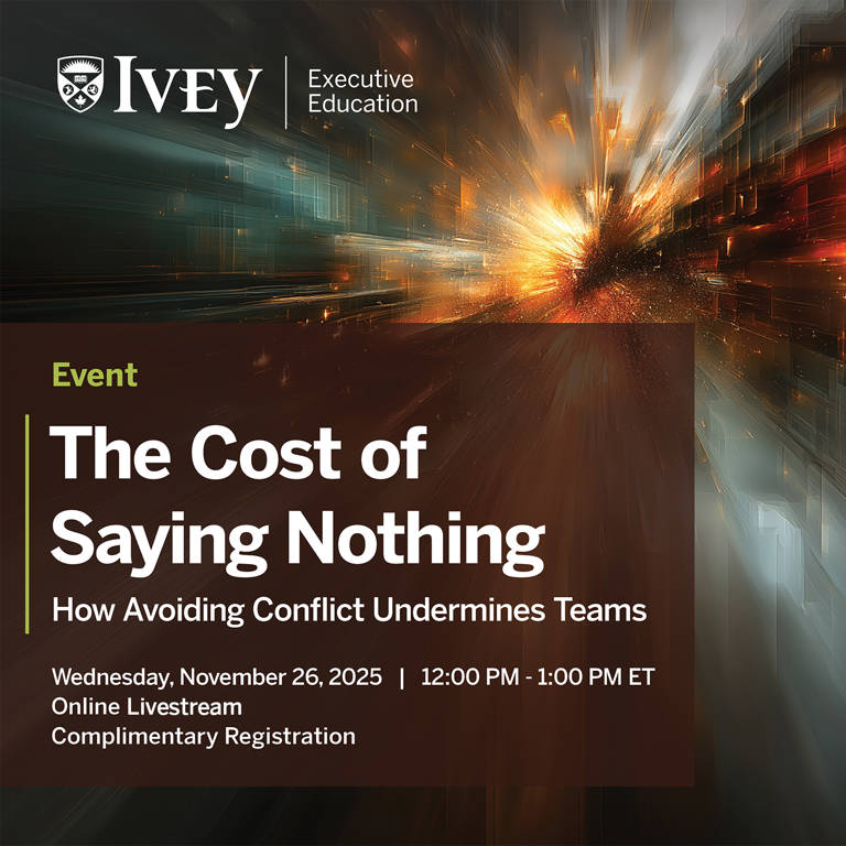 The Cost Of Saying Nothing Event