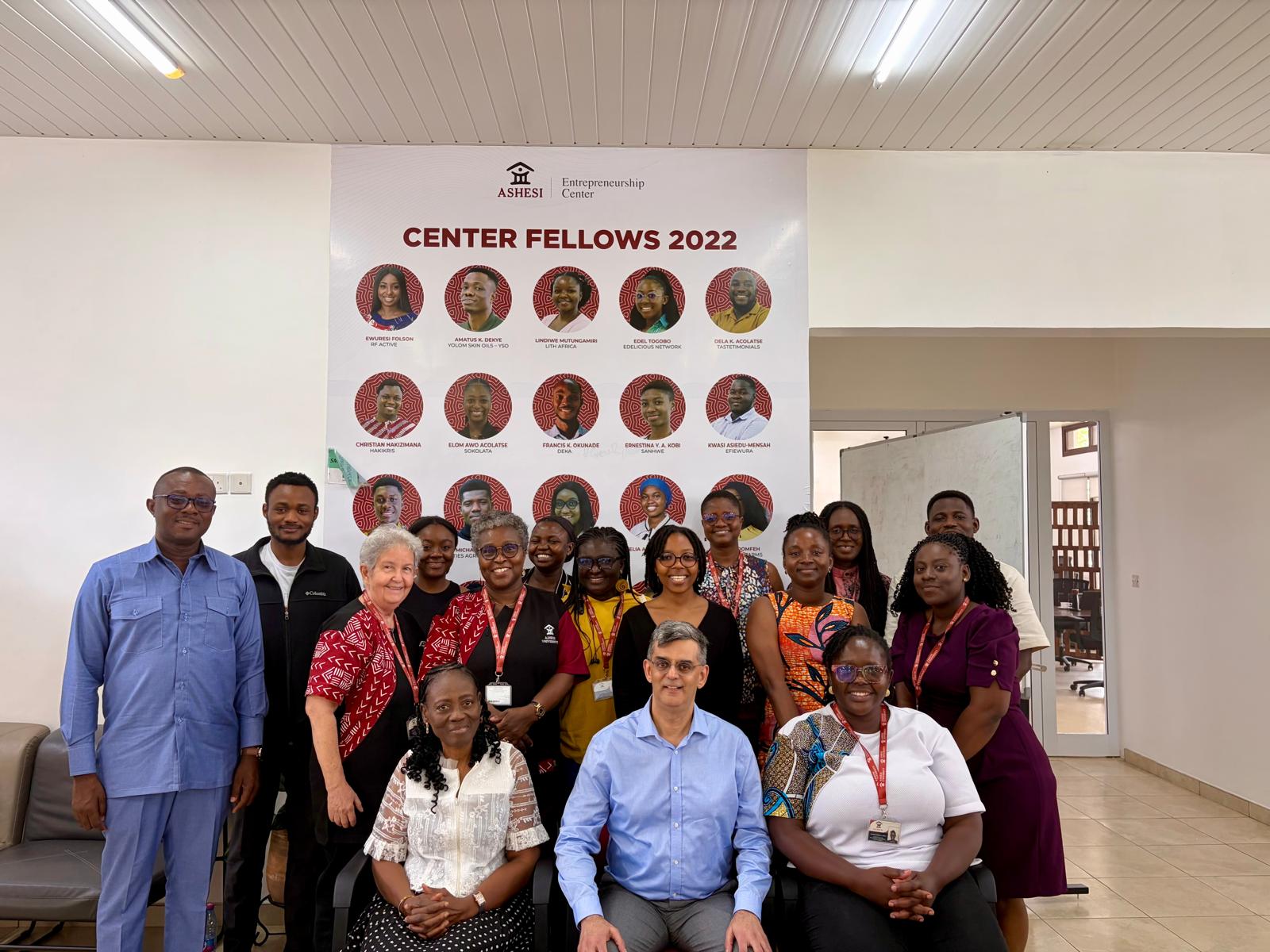 Professor Nikhil Celly  at Ashesi for the case-teaching workshop