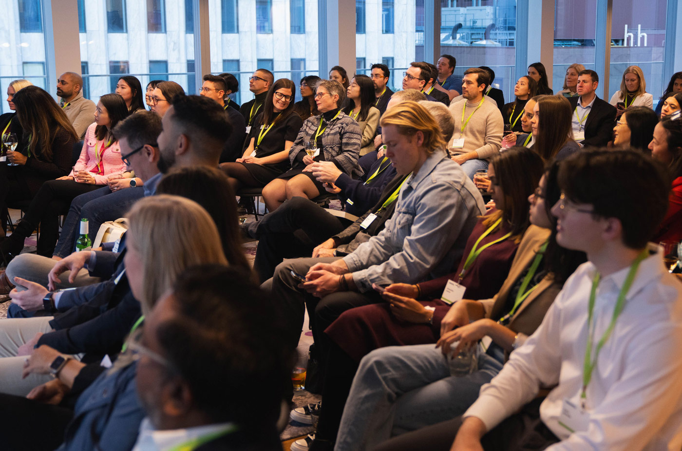 Alumni at the Artificial Intelligence Open House at Deloitte