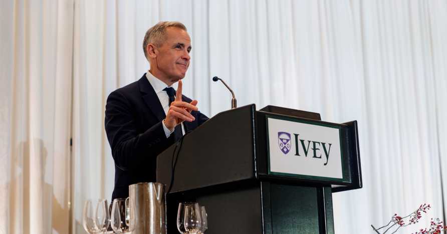 Mark Carney honoured with Ivey Business Leader Award 