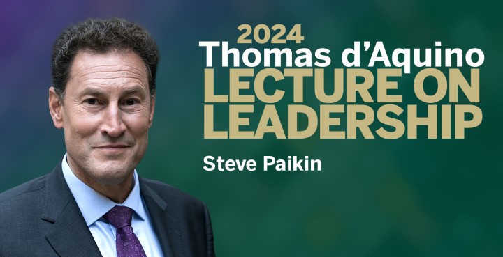 Thomas d'Aquino Lecture on Leadership