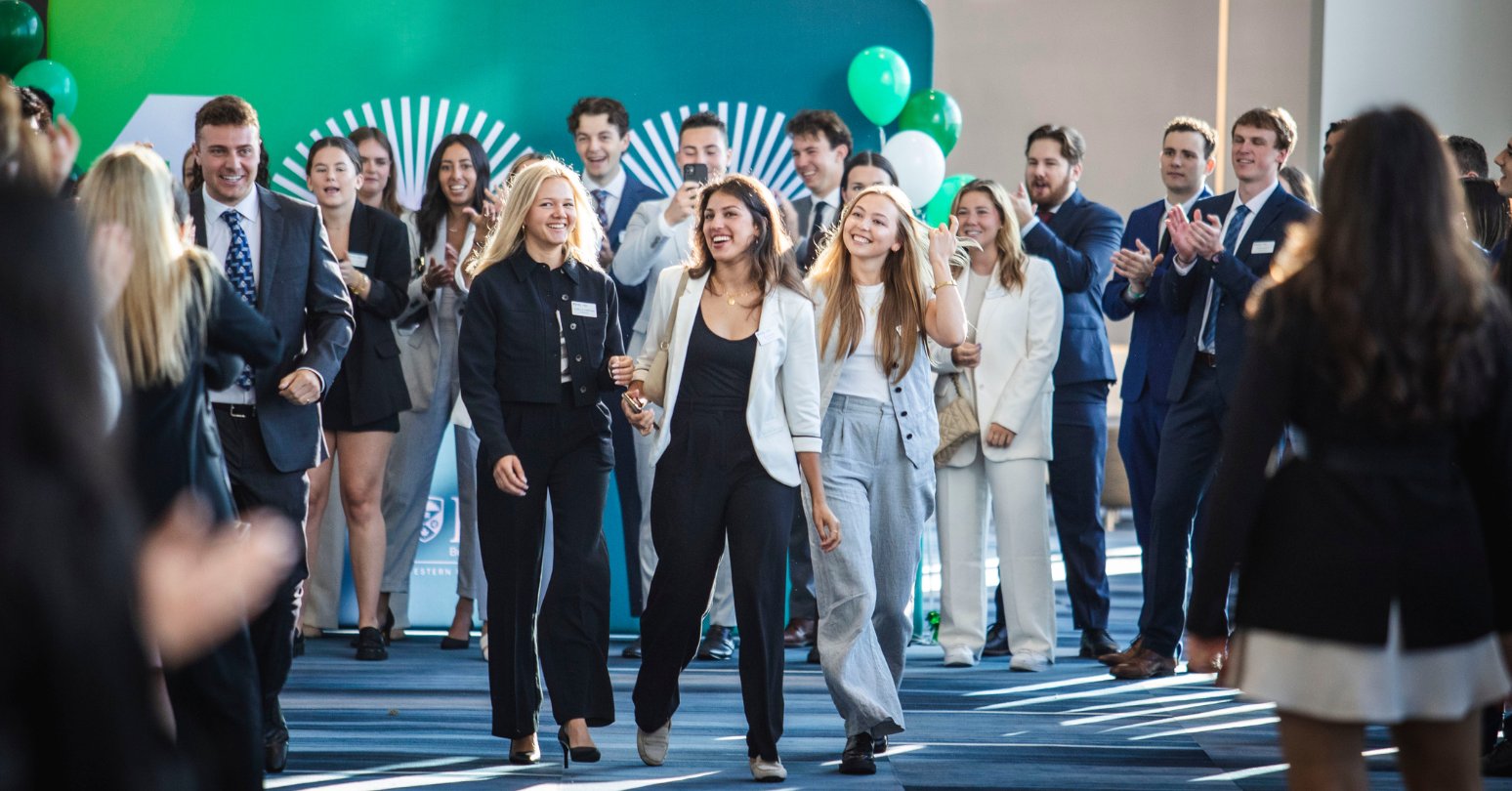 HBA1s cheered on by HBA2s as they enter RBC Place London