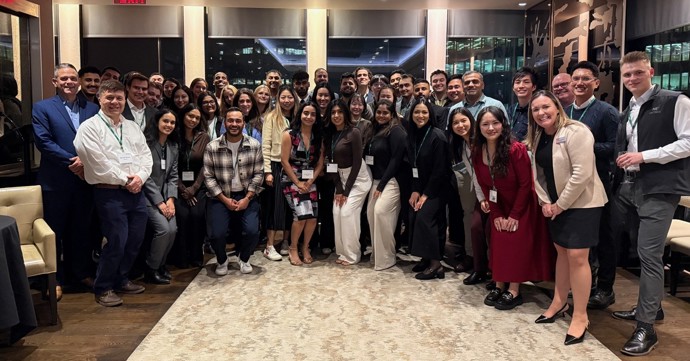 The AMBA Class Of 2027 At A Welcome Reception In Toronto