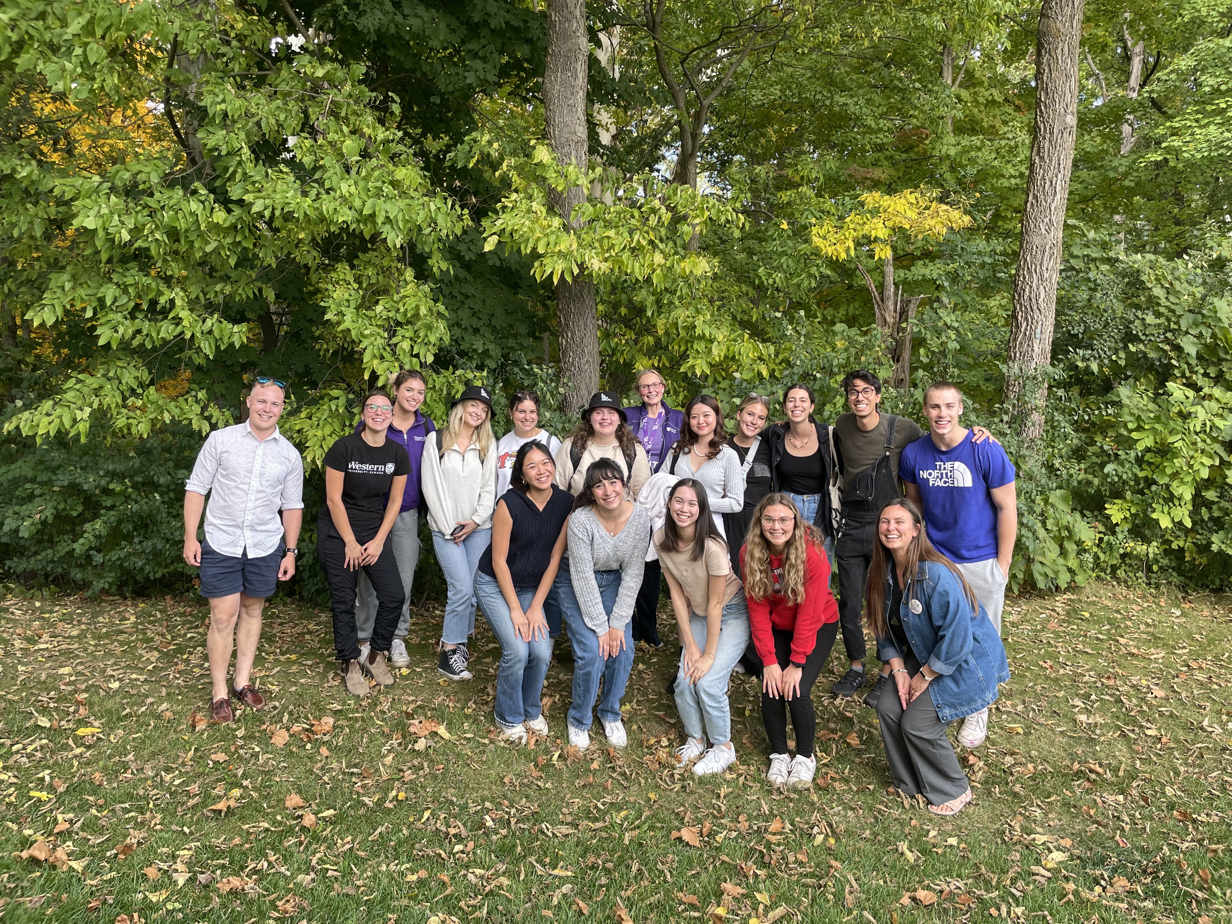 Photo of group of students in nature