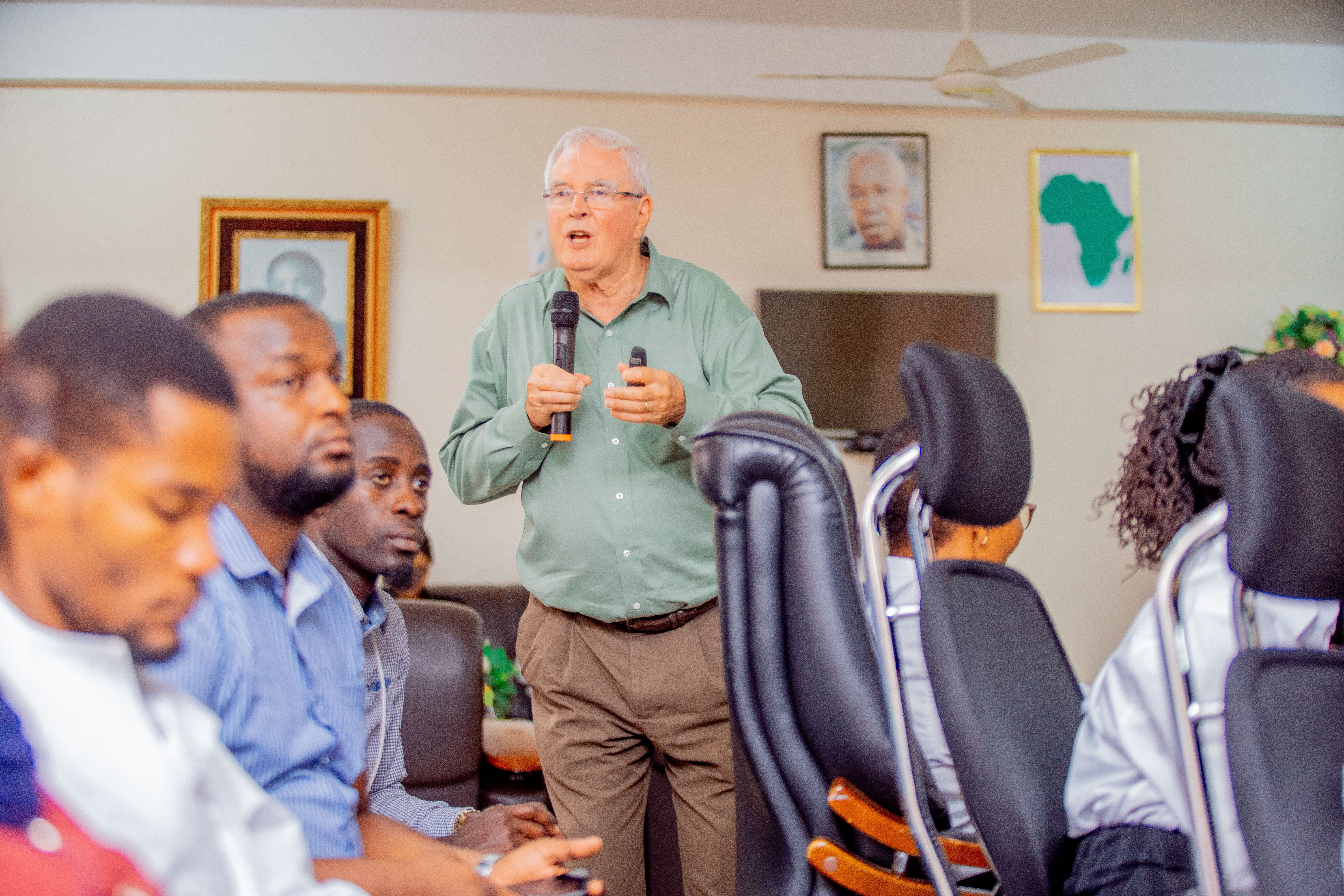 David Sharp lecturing