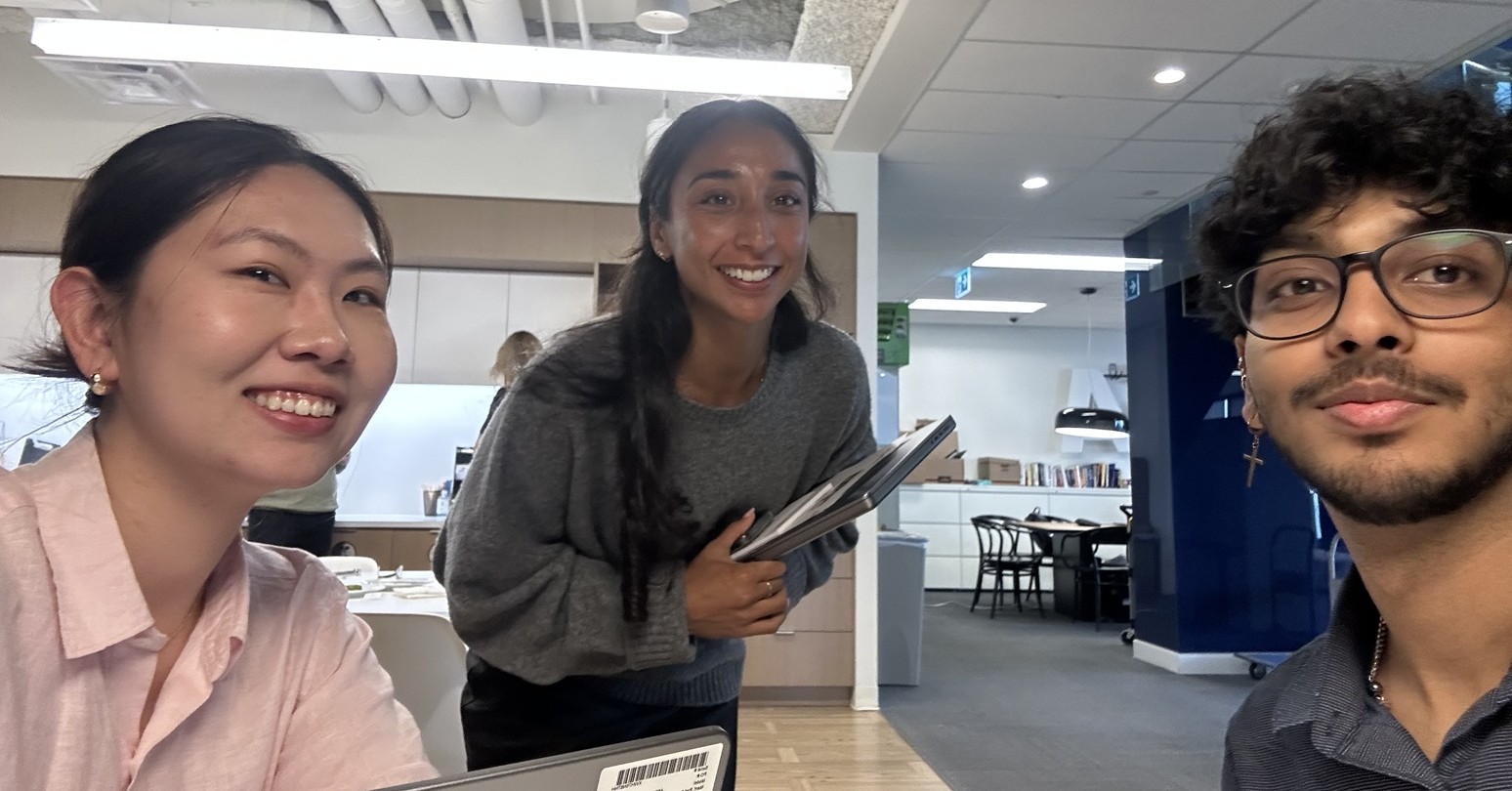 Rovel Persaud (right)  at Visa