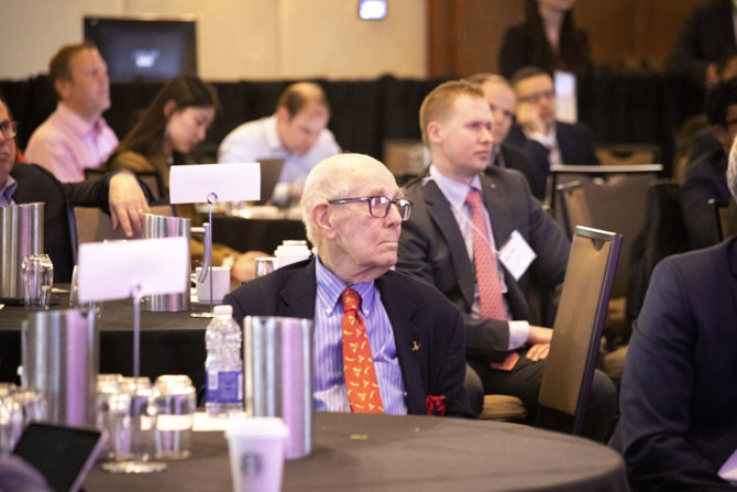 Audience Listening to Vicki Hollub's Presentation